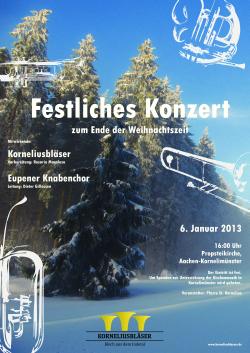 Plakat Weihnachtskonzert 2012/2013