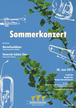 Plakat Sommerkonzert 2013